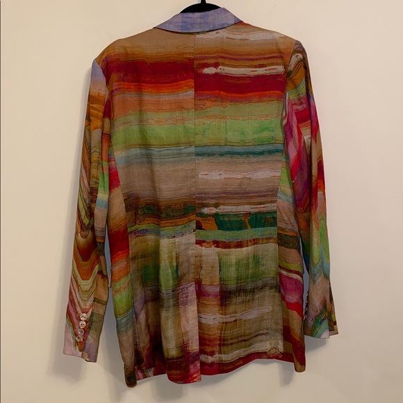 ULLA JOHNSON Elias Jacket Canyon Sunset Medium $950 Runway 2024 Blazer RARE - Picture 10 of 10